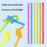 Nouvelles bandes torsadées sensorielles en silicone souple et colorées, bâtonnets déformables anti-stress, jouets de décompression, cadeaux pour jeunes (7-14 ans)
