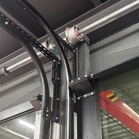 Prix de porte de garage en verre trempé moderne à pleine vue en aluminium Portes de garage à panneaux en plexiglas miroir