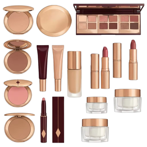 Cosméticos de Belleza de Lujo, Base de Maquillaje de Larga Duración con Acabado Natural para Todo Tipo de Piel, Polvo Fijador para Ojos - Product Image 1