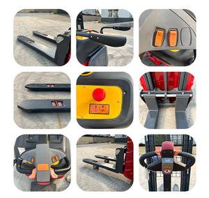Gerbeur électrique robuste CDD15 avec batterie au plomb-acide, hauteur de levage de 1150 mm, conception robuste, idéal pour les entrepôts de matériaux de construction - Product Image 2