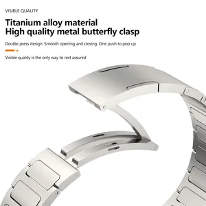 Correa de Titanio CAOWTAN de 22 mm para <span class=keywords><strong>Huawei</strong></span> <span class=keywords><strong>Watch</strong></span> 4 4PRO Ultimate <span class=keywords><strong>GT</strong></span> <span class=keywords><strong>2</strong></span> 2e, Brazalete de Metal de Lujo para <span class=keywords><strong>Hombre</strong></span> para <span class=keywords><strong>Huawei</strong></span> WatchGT3 Pro - Product Image 3