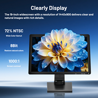 Système POS compatible avec Windows, écran tactile capacitif 10 points de 19 pouces 16:10 1920x1080 IPS pour supermarché, restaurant