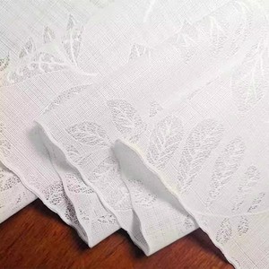 Boen nhà & văn phòng sử dụng hình chữ nhật màu trắng hoa ren Rose PVC tiệc cưới tiệc trang trí Khăn trải bàn - Product Image 4