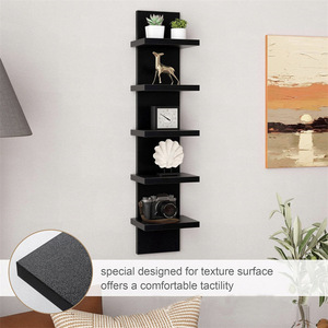 Wall Mounted Storage Rack 5 Tier 77.9cm White Toy Organizer <b>Shelf</b> for Home Desk Display - Product Image 3