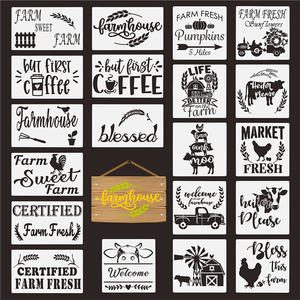 Pochoir de dessin en plastique pour enfants, alphabet anglais, vente chaude - Product Image 2