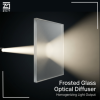 Diffuseur optique en verre dépoli pour capteurs d'imagerie à illumination laser et distribution uniforme de la lumière