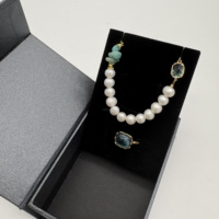Boîte d'emballage rigide pour bijoux en papier vert de style livre, écologique, réutilisable, recyclable, avec doublure en éponge et fermeture magnétique, personnalisable TY