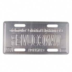 Cadre de plaque d'immatriculation de voiture en étain personnalisé en gros, plaque vierge - Product Image 3