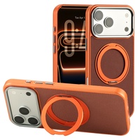 Nouvelle technologie : Étui magnétique tissé pour iPhone 17, 12, 13, 14, 15, 16 Pro Max, 17 Air avec protection à 360° °   Support de téléphone en métal avec anneau et coque de protection