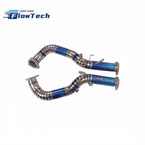 Collecteur d'échappement léger en titane Motorsport OPF pour Porsche 982 GT4 RS 4.0L – Tuyau avant de course - Product Image 2