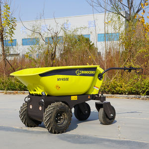 รถเข็นไฟฟ้าแบบมีมอเตอร์ รับน้ำหนักได้ 500 กก. ได้รับการรับรองมาตรฐาน CE ยี่ห้อ Rhinoceros รถบรรทุกไฟฟ้า 4 ล้อ รถดัมพ์ขนาดเล็กสำหรับงานก่อสร้าง - Product Image 1