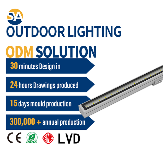 SYA-901 High Quality Hotel Project LED Linear Lights Commercial LED Batten Strip Lamps for Landscape Wholesale