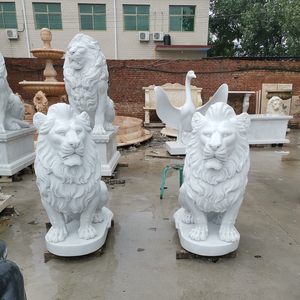 Statua di <span class=keywords><strong>leone</strong></span> in marmo a grandezza naturale di Design popolare a basso prezzo - Product Image 2