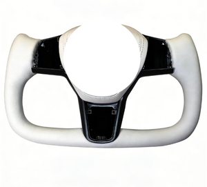 <span class=keywords><strong>Volant</strong></span> en cuir suédé compatible Tesla Model Y 3 2016-2023, <span class=keywords><strong>volant</strong></span> personnalisable sans chauffage, juste la coque du clignotant - Product Image 1
