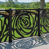 Panneau de clôture en aluminium décoratif pour jardin, découpé au laser sur mesure, écran de jardin en métal, grille de séparation