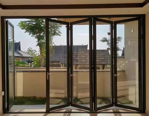 Porte pliante sur mesure pour balcon, mur-rideau de jardin, porte coulissante de villa avec une bonne luminosité et une forte ventilation - Product Image 5