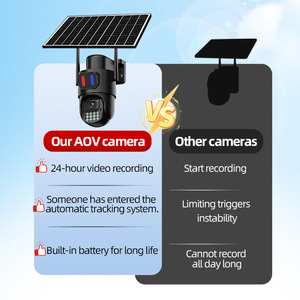 Cámara Solar HiEasy AOV 4G para Exteriores, Visión Nocturna a Todo Color PTZ, con Almacenamiento en la Nube y Función de Alarma - Product Image 1