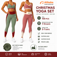 Ensemble de vêtements de sport pour femmes OEM en polyester/nylon, 2 pièces, uni, respirant, extensible dans quatre directions, taille XL, anti-odeur, évacuant la transpiration, séchage rapide