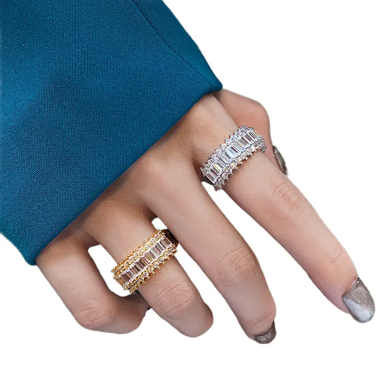 Anel de prata esterlina 925, novy modni 925 stribro jesteś vovani brilhante diamantovy prsten pro zeny