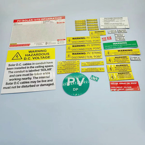 Kit d'autocollants adhésifs solaires imperméables à colle 3M étiquette de système PV - Product Image 6