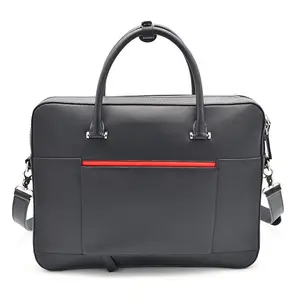 New design Luxury Custom Designer Genuine Leather Briefcases High Quality Laptop Briefcase For Men