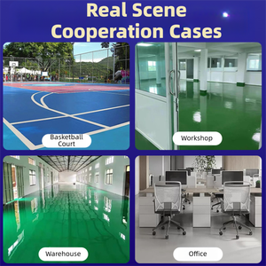 Système de peinture époxy sans solvant, auto-nivelant, résistant aux chocs, pour sols, couleurs personnalisées, directement de l'usine, haute qualité - Product Image 6