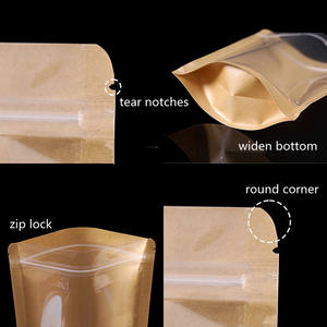 Bolsa de Papel Kraft con Base Redonda, Grado Alimenticio, PET/CPP, para Envasado de Alimentos para Bebés, Impresión por Grabado, Sellado Térmico - Product Image 3