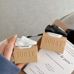 Mode 3d mignon chaussures étui pour écouteurs pour Airpod sans fil charge Gen <span class=keywords><strong>2</strong></span> 3 étui baskets - Product Image 4