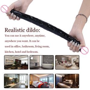 Realistische <span class=keywords><strong>U</strong></span>-Form Doppel köpfiger <span class=keywords><strong>Dildo</strong></span> Erwachsene Mastur bator Silikon Dildos, Riesige Lesben <span class=keywords><strong>Dildo</strong></span> Orgasmus Spielzeug - Product Image 5