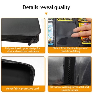 Álbum Coleccionador de Tarjetas Torson Premium de Cuero PU Portátil con 9 Bolsillos y Capacidad para Más de 540 Tarjetas TCG CCT PTCG - Product Image 3