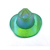 All'ingrosso moda colorata Glitter atmosfera LED cappelli da Cowboy adatti per matrimoni carnevali cappelli di Halloween