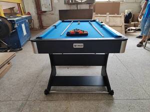 Katlanır bacak 160cm Snooker masası katlanabilir bilardo masa satılık ayakta bilardo havuz oyunu ile bilardo aksesuarları TP-1602