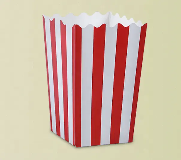 Wegwerp Classic Popcorn Doos Popcorn Papier Verpakking