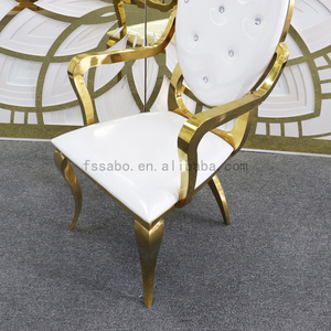 Sillas <span class=keywords><strong>DE</strong></span> CORONA <span class=keywords><strong>DE</strong></span> BODA <span class=keywords><strong>DE</strong></span> ACERO INOXIDABLE, muebles <span class=keywords><strong>de</strong></span> boda <span class=keywords><strong>de</strong></span> Hotel europeo, comedor <span class=keywords><strong>de</strong></span> metal, cocina, sillones modernos - Product Image 6