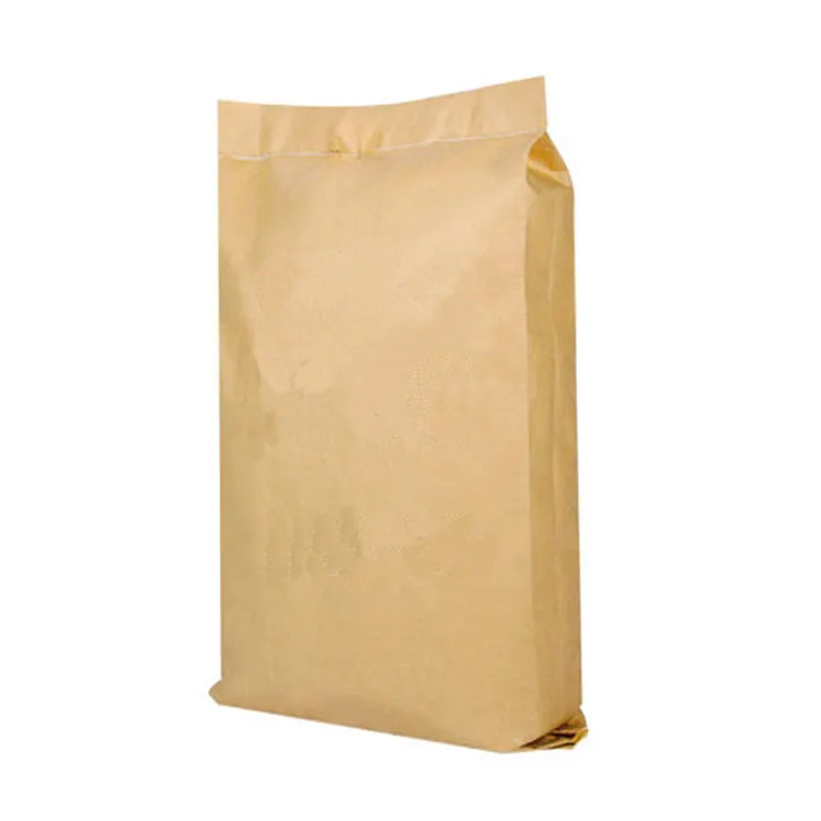 High Quality Waterproof 25kg Putty Powder Feed Flour Charcoal Package Kraft Paper Laminated Pp Woven Cement Bags 50 Kg Brand