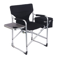 Vente en gros de chaises de camping chaise de réalisateur portable et confortable avec sac de glace et table d'appoint cadre en aluminium pliable