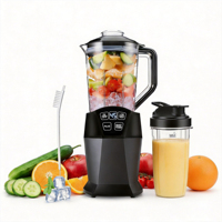 Blender puissant de 1200 W, technologie intelligente, pour smoothies, fruits congelés, blender nutritif
