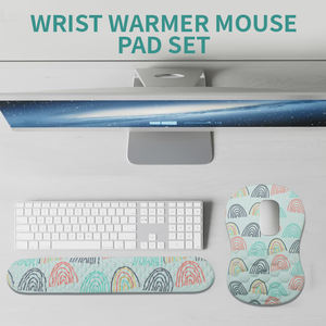 แผ่นรองเมาส์ PORON คลาวด์แบบกำหนดเองใหม่แผ่นรองคีย์บอร์ดด้านล่างกันลื่นรองรับสายรัดข้อมือแผ่นรองเมาส์เล่นเกมสำหรับสำนักงาน - Product Image 2