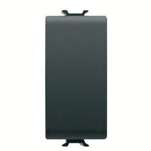 Interrupteur mural monopolaire Chorusmart 250V AC 16Ax en plastique noir satiné durable, modèle GW12001 - Product Image 1