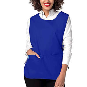 Delantal Unisex Tipo Cobbler con 2 Bolsillos, Lazos Ajustables, Varios Colores, Negro, Azul, Mezcla de Poliéster y Algodón, Sin Mangas, para Limpieza - Product Image 4