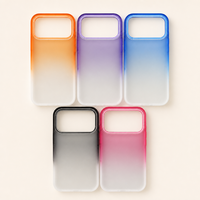 Casing Ponsel Akrilik Gradasi untuk iPhone 17 16 15 Pro Max  Matte Frosted dengan Sentuhan Lembut Pelindung Kamera  ODM Custom Printing