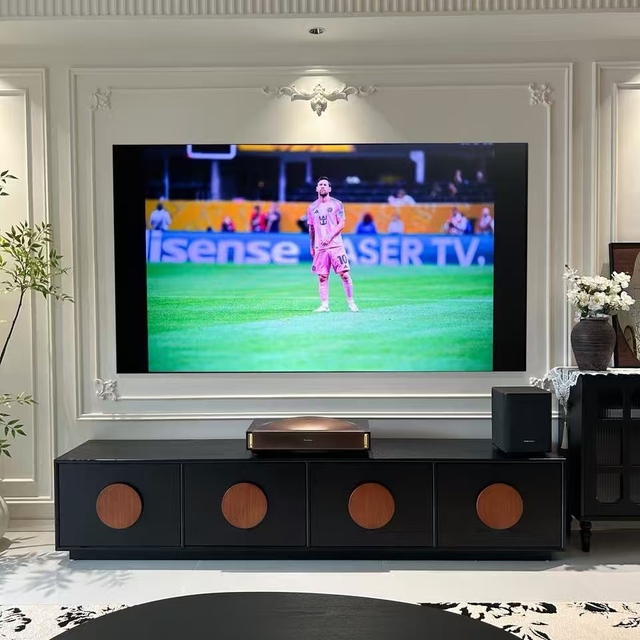 RGB Tri Color Laser TV 100L9Q Ultra 4K Resolution 5000ANSI Variable Refresh Rate VRR Home Gaming Cinema Fresnel 100 Inch Screen