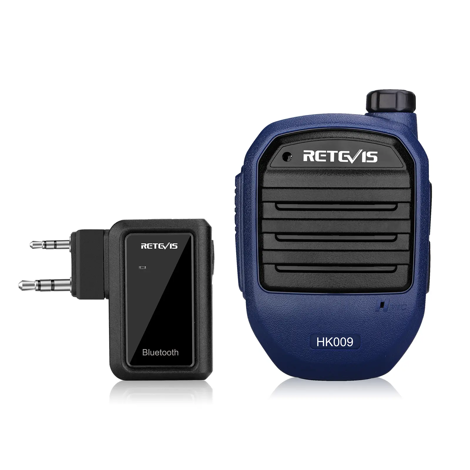 Retevis HK009 talkie-walkie sans fil bluetooth, haut-parleur portable Microphone pour kenwood talkie-walkie 2 broches