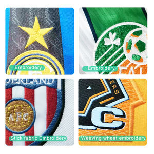 Maglia da Calcio Retrò FC 1992 Personalizzata, Scollo a V, Maniche Corte, Tessuto Jacquard, Badge Termopressato, Asciugatura Rapida - Product Image 6