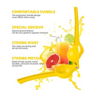 <span class=keywords><strong>Presse</strong></span>-<span class=keywords><strong>agrumes</strong></span> manuelle professionnelle en métal de qualité supérieure pour citron et citron vert, idéale pour la vente en gros et la promotion - Product Image 5