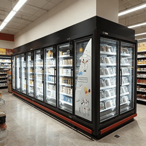 Vetrina Refrigerata con Porta in Vetro, Congelatore Verticale per Alimenti Surgelati, Armadio Commerciale per Mantenimento Freschezza in Supermercati - Product Image 3