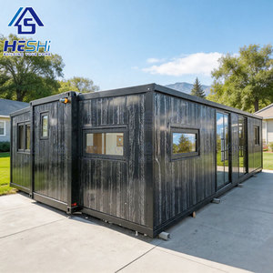 Casa Contenedor Prefabricada Expandible de 40 y 20 Pies, Lista para Usar, con 1, 2, 3, 4 o 5 Dormitorios, Cocina de Lujo, Casa Modular tipo Cabaña - Product Image 1