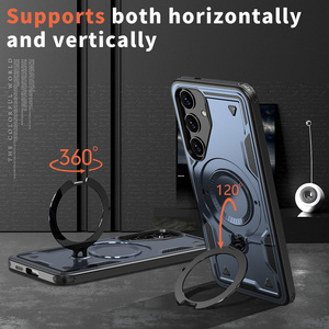 360 soporte <span class=keywords><strong>de</strong></span> anillo <span class=keywords><strong>de</strong></span> Metal Mganetic Armor funda <span class=keywords><strong>de</strong></span> teléfono celular para Samsung A15 A25 A35 A55 A14 A05S A3 A5 soporte cubierta <span class=keywords><strong>de</strong></span> protección - Product Image 5