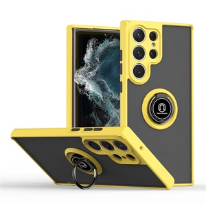 Fundas para Teléfono Móvil con Soporte de Anillo para Samsung Galaxy S25 S24 23 22 21, Cubierta Trasera de Teléfono de Goma Suave y Mate con Soporte - Product Image 5