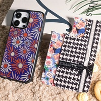 Coque de téléphone à panneau arrière magnétique remplaçable pour iphone 17 / 17pro/17promax/17air avec la fleur de soleil verticale de dorure